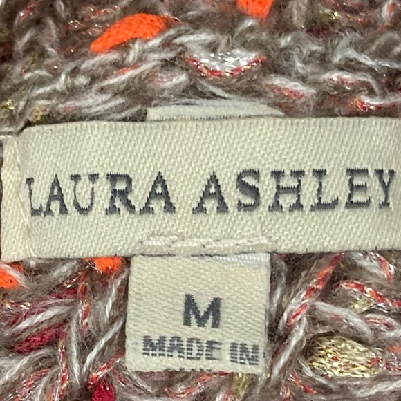 NWT Laura Ashley Long sleeved mock neck sweater. Multi colored. Size Medium. - Picture 9 of 16